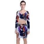 Halloween T-shirts design  Long Sleeve Crop Top & Bodycon Skirt Set