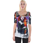 Halloween T-shirts design  Wide Neckline T-Shirt