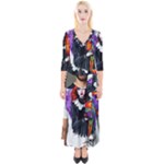 Halloween T-shirts design  Quarter Sleeve Wrap Maxi Dress