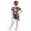 Kids  Short Sleeve Velvet Dress 