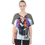 Halloween T-shirts design  V-Neck Dolman Drape Top