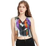 Halloween T-shirts design  V-Neck Cropped Tank Top