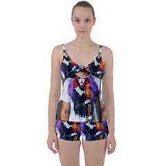 Tie Front Two Piece Tankini 