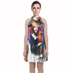 Halloween T-shirts design  Velvet Halter Neckline Dress 