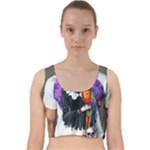 Halloween T-shirts design  Velvet Racer Back Crop Top