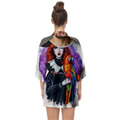 Half Sleeve Chiffon Kimono 