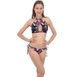 Halloween T-shirts design  Cross Front Halter Bikini Set