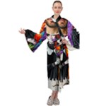 Halloween T-shirts design  Maxi Velvet Kimono