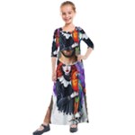 Halloween T-shirts design  Kids  Quarter Sleeve Maxi Dress