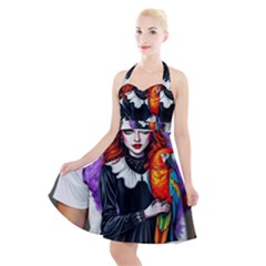 Halter Party Swing Dress  