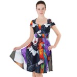 Halloween T-shirts design  Cap Sleeve Midi Dress With Pockets