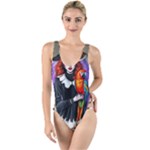 Halloween T-shirts design  High Leg Strappy Swimsuit