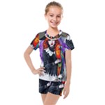 Halloween T-shirts design  Kids  Mesh T-Shirt and Shorts Set