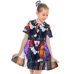 Kids  Short Sleeve Shirt Dress 