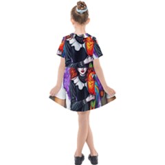 Kids  Short Sleeve Shirt Dress 