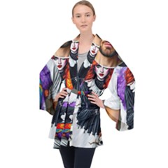 Long Sleeve Velvet Kimono  