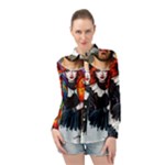 Halloween T-shirts design  Long Sleeve Chiffon Shirt