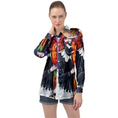 Long Sleeve Satin Shirt 