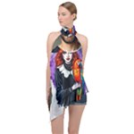 Halloween T-shirts design  Halter Asymmetric Satin Top