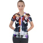 Halloween T-shirts design  Short Sleeve Zip Up Jacket