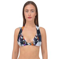 Double Strap Halter Bikini Top 