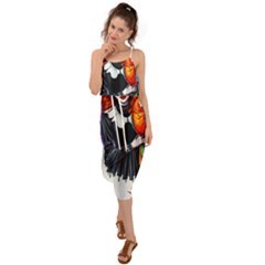 Waist Tie Cover Up Chiffon Dress 