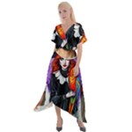 Halloween T-shirts design  Cross Front Sharkbite Hem Maxi Dress