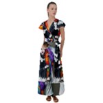 Halloween T-shirts design  Flutter Sleeve Maxi Dress