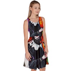 Knee Length Skater Dress With Pockets 