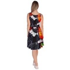 Knee Length Skater Dress With Pockets 