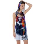 Halloween T-shirts design  Racer Back Hoodie Dress