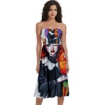 Halloween T-shirts design  Knee-Length Strapless Bra Top Dress