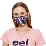 Halloween T-shirts design  Crease Cloth Face Mask (Adult)