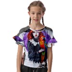 Halloween T-shirts design  Kids  Cut Out Flutter Sleeves