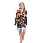 Halloween T-shirts design  Kids  Long Sleeve Velvet Lounge Robe