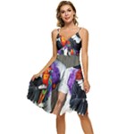 Halloween T-shirts design  Sleeveless Tie Front Chiffon Dress