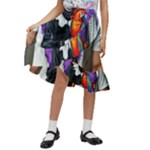 Halloween T-shirts design  Kids  Ruffle Flared Wrap Midi Skirt