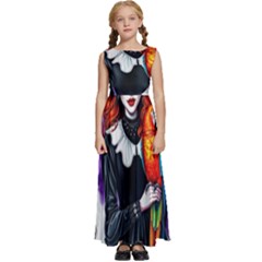 Kids  Satin Sleeveless Maxi Dress 