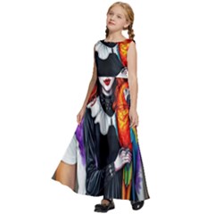 Kids  Satin Sleeveless Maxi Dress 