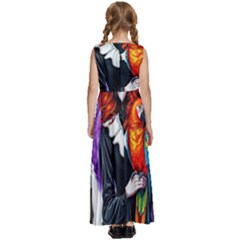 Kids  Satin Sleeveless Maxi Dress 