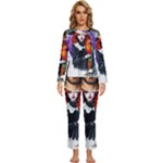 Halloween T-shirts design  Womens  Long Sleeve Lightweight Pajamas Set