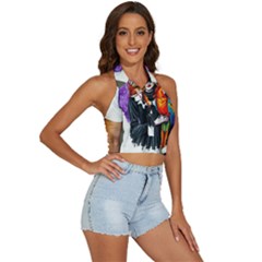 Backless Halter Cami Shirt 