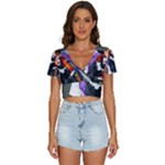 Halloween T-shirts design  V-Neck Crop Top