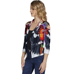 Women s Casual 3/4 Sleeve Spring Jacket 