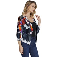 Women s Casual 3/4 Sleeve Spring Jacket 