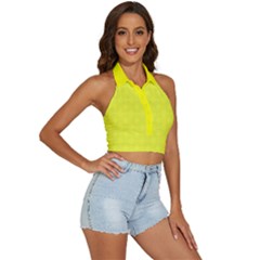 Backless Halter Cami Shirt 