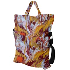 Fold Over Handle Tote Bag 