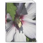 Purple Mallow Flower 6  x 8  Hardcover Notebook