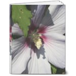 Purple Mallow Flower 7  x 9  Hardcover Notebook