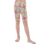 Abstract Pattern Design Scrapbooking Kids  Mid Length Swim Shorts